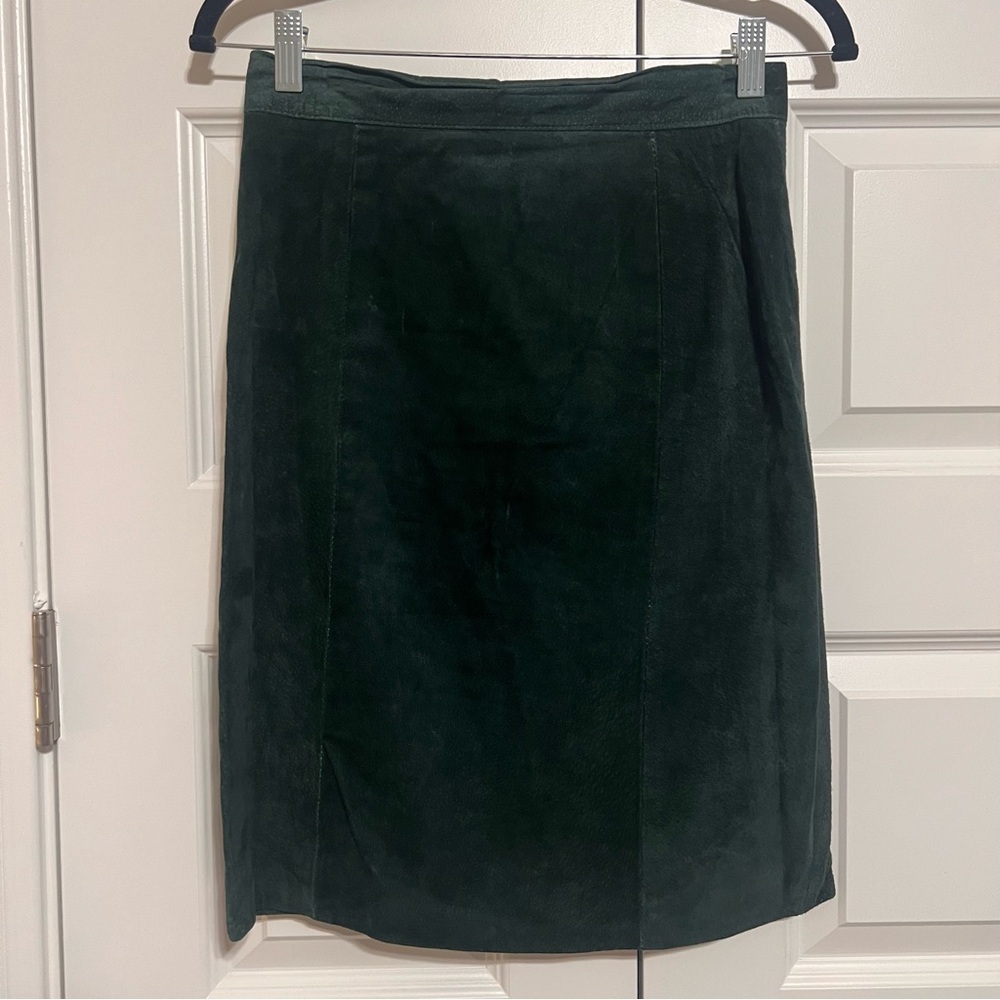 Elegant Dark Green Pencil Skirt
